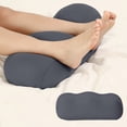 thumbnail image 1 of COM1950s Ergonomic Leg Pillow,Pregnancy Support Pillow with Non-Slip Design,Leg Cushion for Pain Relief and Improved Circulation,Size 19.7X8.7X7.9In,Breathable Milk Silk Cover, 1 of 9