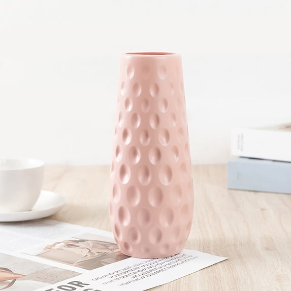 COM1950s European Style Decorative Vase,Tall Plastic Flower Vase for Home Decor,Modern Centerpiece for Tabletops and Gifts
