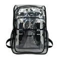 thumbnail image 1 of COM1950s Extra Large Backpack for School Heavy Duty Clear Backpack with Large Laptop Compartment Plastic Bookbags for School Stadium Security Sporting Heavy Duty Backpack for School, 1 of 6