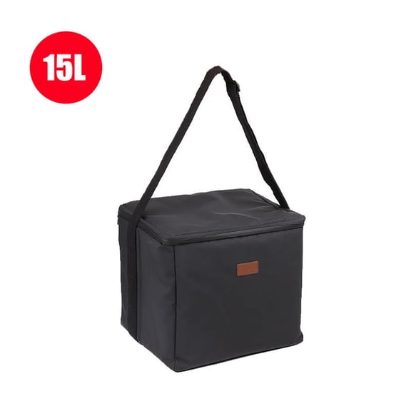 COM1950s Extra Large Capacity Insulated Cooler Bag, Waterproof PVC Portable Food Storage Box, Reusable Camping Picnic Bag