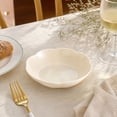 thumbnail image 1 of COM1950s Flower Shaped Serving Bowl, Melamine Decorative Fruit Bowl with Scalloped Petal Rim, Multipurpose Snack and Candy Bowl for Kitchen Table Home Decor, 1 of 5