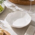 thumbnail image 1 of COM1950s Flower Shaped Serving Bowl, Melamine Decorative Fruit Bowl with Scalloped Petal Rim, Multipurpose Snack and Candy Bowl for Kitchen Table Home Decor, 1 of 5