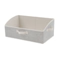 thumbnail image 1 of COM1950s Foldable Storage Bins, Trapezoid Closet Organizers Baskets for Shelves, Non Woven Fabric Collapsible Box for Clothes, Blankets and Toys, 1 of 7