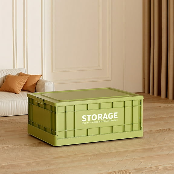 COM1950s Foldable Storage Box,Plastic Organizer Bin for Clothes and Home Organization,Large Capacity Collapsible Container,Versatile Waterproof Design,Dimensions 16.9X11.2X6.5 Inches