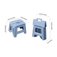 thumbnail image 1 of COM1950s Folding Step Stool, Heavy Duty Plastic Foldable Step Stool with Handle, Space Saving Non Slip Stepping Stool for Kitchen Bathroom and Home Use, 1 of 7
