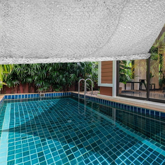 COM1950s Garden 70% Shade Cloth, Resistant Sun Shade Net 7x5FT Mesh Tarp with HDPE Material ,Camo Netting for Greenhouse, Plant, Pergola, and Backyard Patio Sunshade