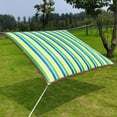thumbnail image 1 of COM1950s Sun Shades Outdoor Patio Outdoor Sunny Shade Cloth, Pergola, and Backyard Patio Sunshade with Protection, Heat Material, Reinforced Grommets（Four Color Stripes）, 1 of 9
