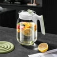 thumbnail image 1 of COM1950s Glass Water Pitcher,Large Capacity Pitcher for Refrigerator Use,Cold Brew Pitcher with Wide Mouth Design,Made of Borosilicate Glass for Temperature Resistance and Easy Cleaning, 1 of 9