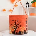 thumbnail image 1 of COM1950s Halloween Candy Bag with Led Light,Glowing Trick Or Treat Tote Featuring Breathable Fabric and Reinforced Handle,Convenient Size 9.8X11 Inches for Storage, 1 of 9