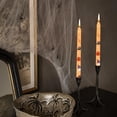 thumbnail image 1 of COM1950s Halloween Soy Wax Candles Set of 2,Flameless Table Decor with Pumpkin and Ghost Designs,9.8 Inch Versatile Display for Festive Home Decorations, 1 of 9