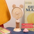 thumbnail image 1 of COM1950s Handheld Misting Fan, Portable Personal Cooling Fan with Mist Spray, USB Rechargeable, 3 Speeds, for Travel, Office, Outdoor, Home, 1 of 7