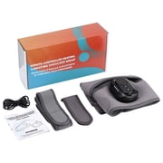 COM1950s Heated Shoulder Massager with Vibration, Cordless Rechargeable Wrap with Remote Control, 5 Heat Settings & 5 Massage Modes for Muscle Tension and Relaxation