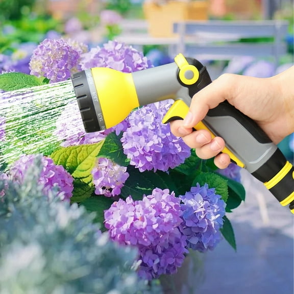 COM1950s High Pressure Water Gun High-Pressure Water Spray Guns 9 Modes Spray Multi-Function Car Wash Hose Sprinkle Nozzle Garden Watering Sprinkler Tool Most Powerful Water Gun