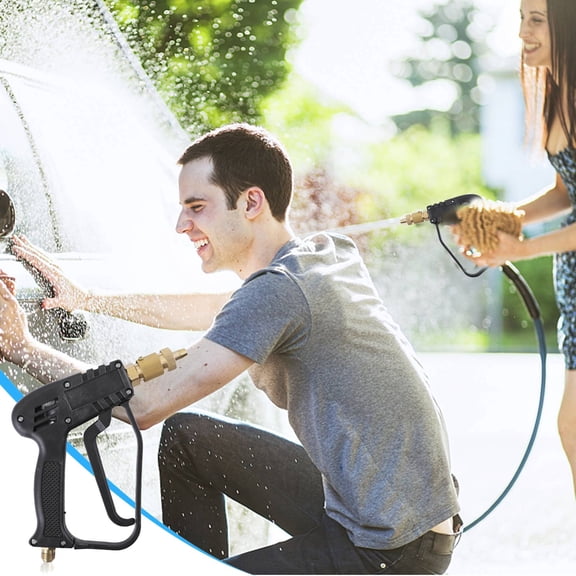 COM1950s High Pressure Water Spray Gun,Adjustable Garden Hose Nozzle for Car Washing and Outdoor Cleaning,Multi-Spray Mode with Rotating Controller,Durable Plastic Design for Home and Garden Use