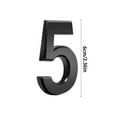 COM1950s House Numbers 3D Door Mailbox Numbers 09 Self Adhesive House
