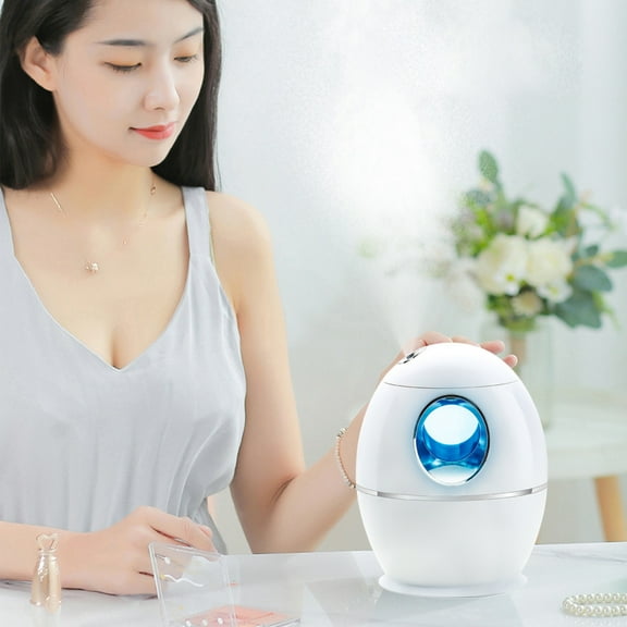 COM1950s Humidifier with Essential Oil Diffuser 800Ml Premium, Essential Oil Diffuser Aromatherapy Fragrant Oil Humidifier Vaporizer, Mist Humidifier Plants & Office with Usb,Quiet