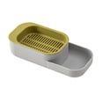 thumbnail image 1 of COM1950s Hydroponic Cat Grass Kit, Portable 2-in-1 Growing Box with Grid Tray, Upper Layer for Wheatgrass, Lower Base as Water Reservoir & Separate Feeding Area for Canned, Easy Harvest, 1 of 7