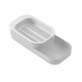 thumbnail image 1 of COM1950s Hydroponic Cat Grass Kit, Portable 2-in-1 Growing Box with Grid Tray, Upper Layer for Wheatgrass, Lower Base as Water Reservoir & Separate Feeding Area for Canned, Easy Harvest, 1 of 7