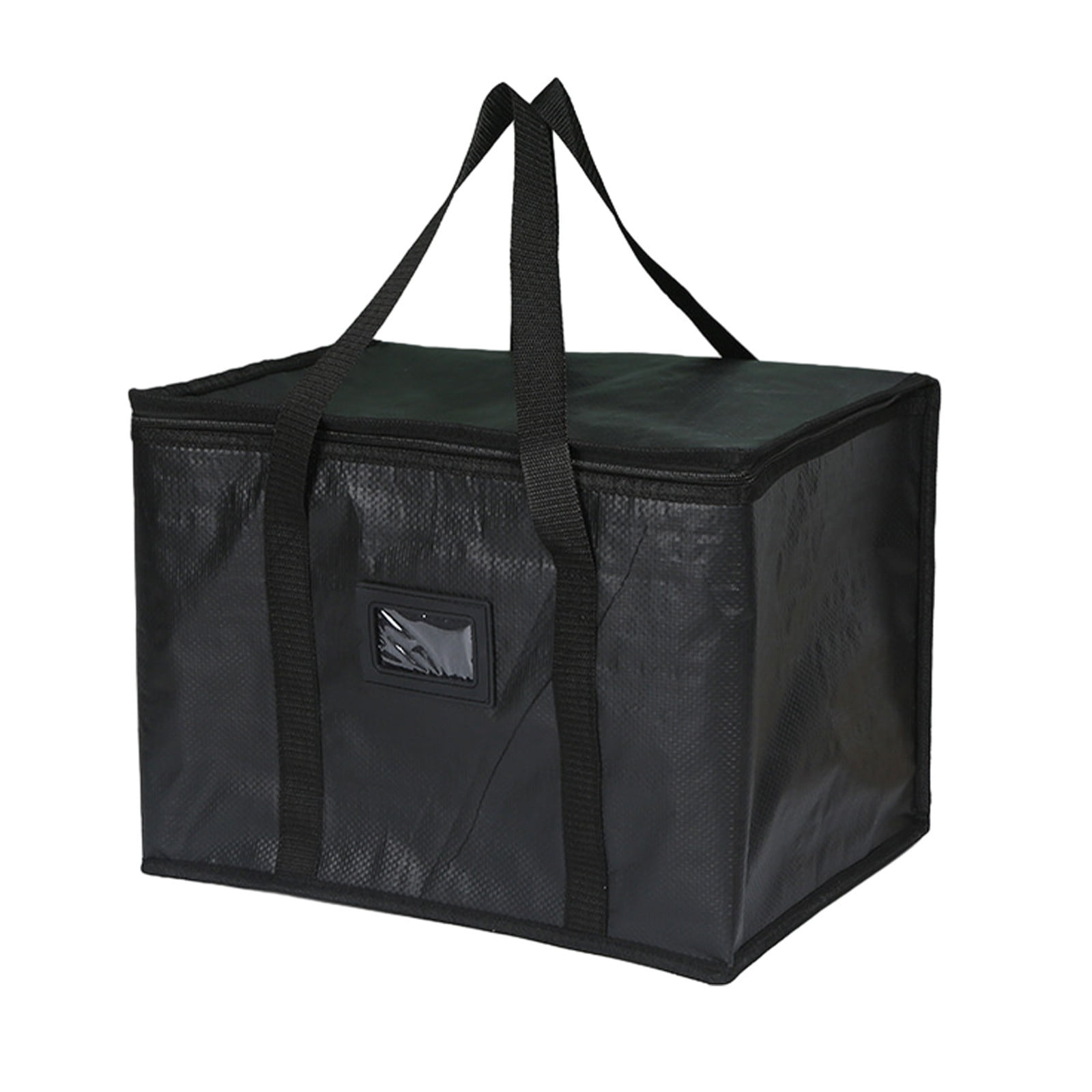 COM1950s Insulated Reusable Grocery Shopping Bags,Black Food Delivery ...