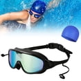 thumbnail image 1 of COM1950s Kids Swimming Goggles and Cap Set,Anti Fog Swim Goggles with Uv Protection,Leak Proof Design for Children,180° Panoramic View,Adjustable Silicone Strap Swimming Gear, 1 of 6