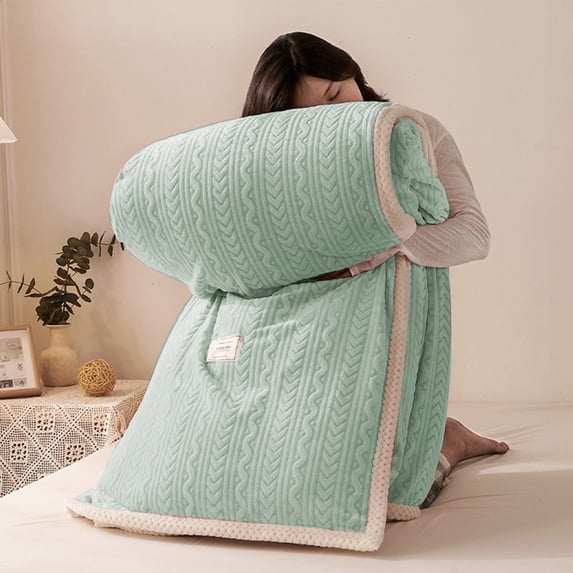 COM1950s King Size Fleece Blanket,Heavyweight Luxury Microfiber Plush,4-Season Arctic Warmth for Beds & Sofas