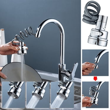 Kitchen Sink Sprayer Hose Attachment – 3-Function Spray Head With Brass Diverter, 5 Adapters For Faucets, Pet Shower & Hair Washing