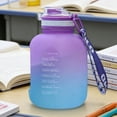 thumbnail image 1 of COM1950s Large Capacity Water Bottle 1200ml, Leak Proof Wide Mouth Gallon Jug, BPA Free Plastic Water Bottle for Gym Outdoor Home, 1 of 7