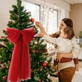 thumbnail image 1 of COM1950s Large Christmas Bow,Oversized Velvet Bow for Christmas Tree Decorations,Wedding Arch Party Decor, 1 of 9