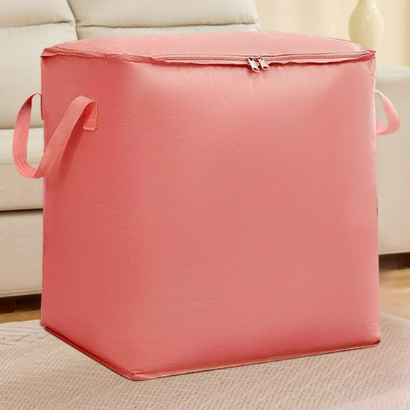 COM1950s Large Storage Bags for Moving and Home,Foldable Waterproof Organizer with Reinforced Handles,Heavy Duty Plastic Container,Size 23.6X20.5X19.7In