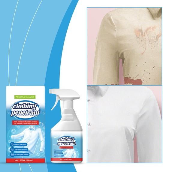 COM1950s Laundry Stain Remover, Powerful Spot Cleaner for Clothes, Pre-Treat Solution for Hand Washing and Machine Wash