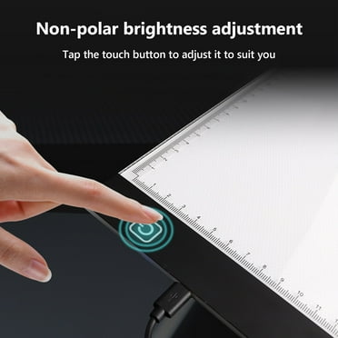 COM1950s Led Light Drawing Pad Portable A4/A5 Tracing Led Copy Board Light Box Slim Light Pad Usb Power Copy Drawing Board Tracing Light Board for Artists Designing Animation Sketching
