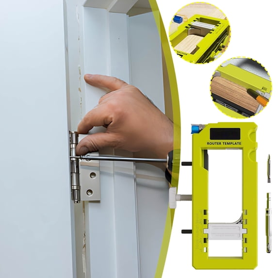 COM1950s Lock for Door,Lock and Lock,Installation Kit for Hinge Door Lock Opening Locator Door Hinge Plastic Material,Double Door Lock,Door Lock Set