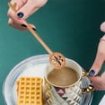 thumbnail image 1 of COM1950s Long-Handle Lemon Leaf Wooden Coffee Spoon – Eco-Friendly Stirring Tool for Coffee,Tea,& Baking,7.08" Length,Natural Brown, 1 of 6