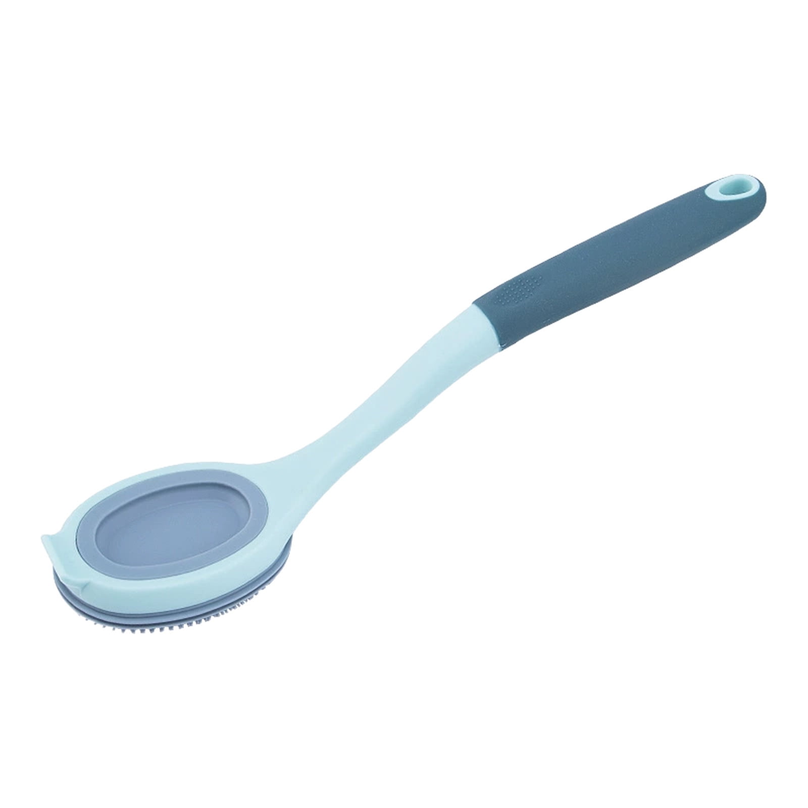 COM1950s Long Handle Silicone Dish Brush,Non Scratch Pot Scrubber for ...