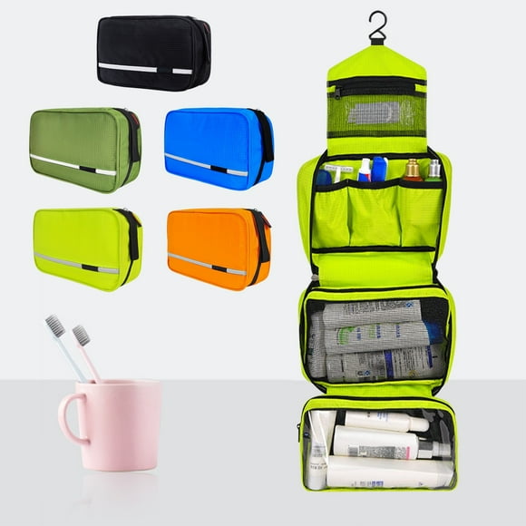 COM1950s Makeup Bag- Travel Toiletry Bag for Men Woman,Hanging Toiletry Bag with 4 Compartments,Portable Waterproof Compact Travel Bathroom Organizer,Ideal for Travel Daily Life (9.4X5.9X3.9In)
