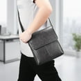 thumbnail image 1 of COM1950s Mens Shoulder Bag Premium Textured Pu Lightweight Slim,Adjustable Crossbody Bag for Work Essentials - Compact Messenger Bag with Multiple Pockets for Daily Travel, 1 of 6