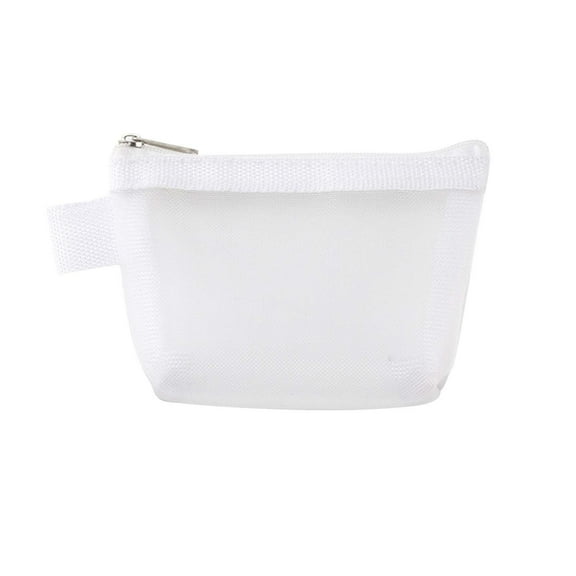 COM1950s Mesh Zipper Pouch Bags, Mini Zipper Mesh Bags, Keychain Pouch Key Holder, Coin Purse, Clear Travel Kit Small Item Cosmetic Organizer, Mini Makeup Bag, Assorted Colors