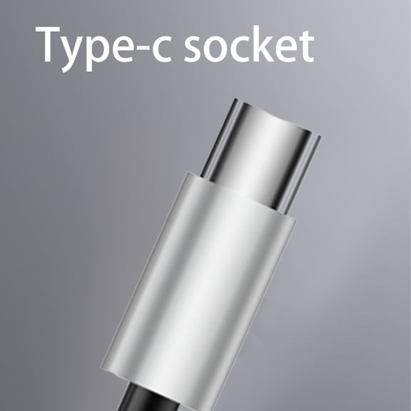 COM1950s Metal In-Ear Flat Port Headphones Type-C Plug Heavy Bass