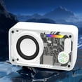 thumbnail image 1 of COM1950s Mini Bluetooth Speaker,Transparent Mechanical Design Wireless Speaker with Colorful Led Lights,Portable Compact Speaker for Outdoor and Desktop Use, 1 of 8