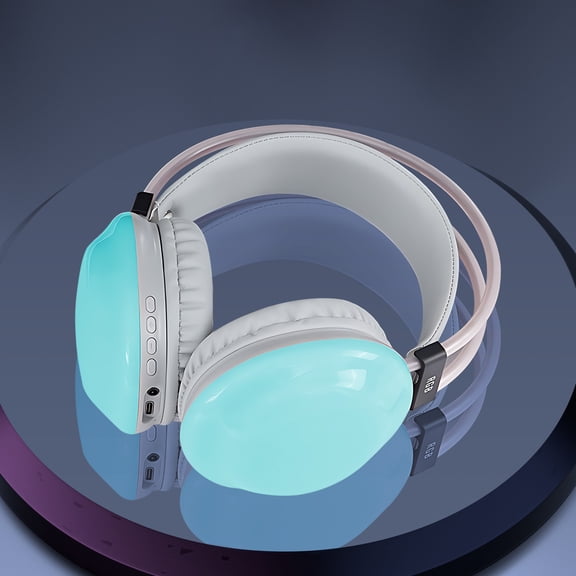 COM1950s Most Comfortable Gaming Headset Bluetooth Headset Rgb Streaming Dazzling Colour Lights Headband Headset Gaming Headset