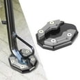 thumbnail image 1 of COM1950s Motorcycle Kickstand Pad,Universal Aluminum Alloy Foot Peg Support Pad with Non-Slip Surface,Fits Most Bikes Scooters Motorcycles,Includes Hex Key Tool (2.9X2.3 Inch), 1 of 9