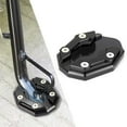 thumbnail image 1 of COM1950s Motorcycle Kickstand Pad,Universal Aluminum Alloy Foot Peg Support Pad with Non-Slip Surface,Fits Most Bikes Scooters Motorcycles,Includes Hex Key Tool (2.9X2.3 Inch), 1 of 9