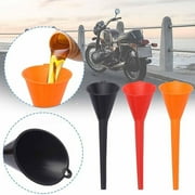 COM1950s Multi-Function Plastic Long Neck Oil Funnel - for All Automotive Oils Lubricants Engine Oils Water Diesel Fuel Kerosene and Other Liquids