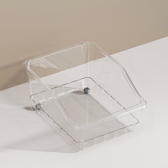 COM1950s Multi Functional Storage Box with Pulley,Cabinet Organizer with Sliding Base,Home Storage Basket for Bathroom and Kitchen,Plastic Storage Bin with Handle,Easy Move Container