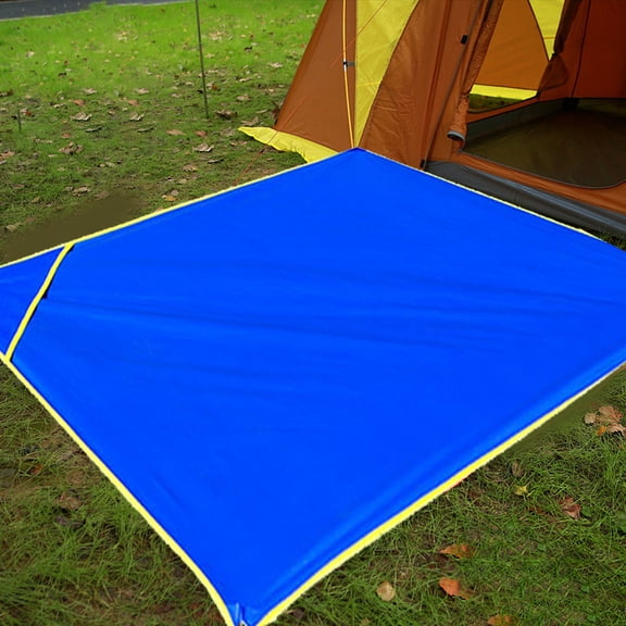 COM1950s Multifunctional Outdoor Camping Awning Ground Mat-4x5ft Camping Mat for Beach- Waterproof, Durable, and Versatile for Beach, Picnic, and Travel