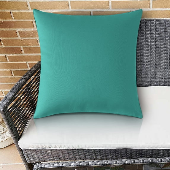 COM1950s Outdoor Waterproof Pillow Cover, Solid Color Patio Cushion Cover, Water-Resistant, Durable and Easy to Maintain for Garden, Poolside and Picnic