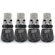 COM1950s Pet Heroic Anti-Slip Knit Dog Socks&Cat Socks with Rubber Reinforcement,Anti-Slip Knit Dog Paw Protector&Cat Paw Protector for Indoor Wear,Suitable for Small&Medium&Large Dogs&Cats