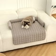 thumbnail image 1 of COM1950s Pet Sofa Cushion,Dog Couch Bed with Non Slip Bottom,Washable Plush Pet Bed Mattress for Cats and Dogs,Supportive Backrest Design,Furniture Protector Cover 29.5X29.5 Inch, 1 of 9