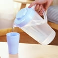thumbnail image 1 of COM1950s Plastic Water Pitcher with Lid and Spout,Large Capacity 2 Liter Cold Drink Dispenser for Iced Tea,Lemonade,and Beverages,Wide Mouth Design for Easy Filling and Cleaning,9X5X4 Inches, 1 of 9
