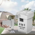 thumbnail image 1 of COM1950s Portable Air Pump,Rechargeable Dual Use Inflator and Deflator for Air Mattresses,Boats,Pool Floats,Camping Gear,with Type-C Fast Charging,1600Mah Battery,3 Nozzles, 1 of 9